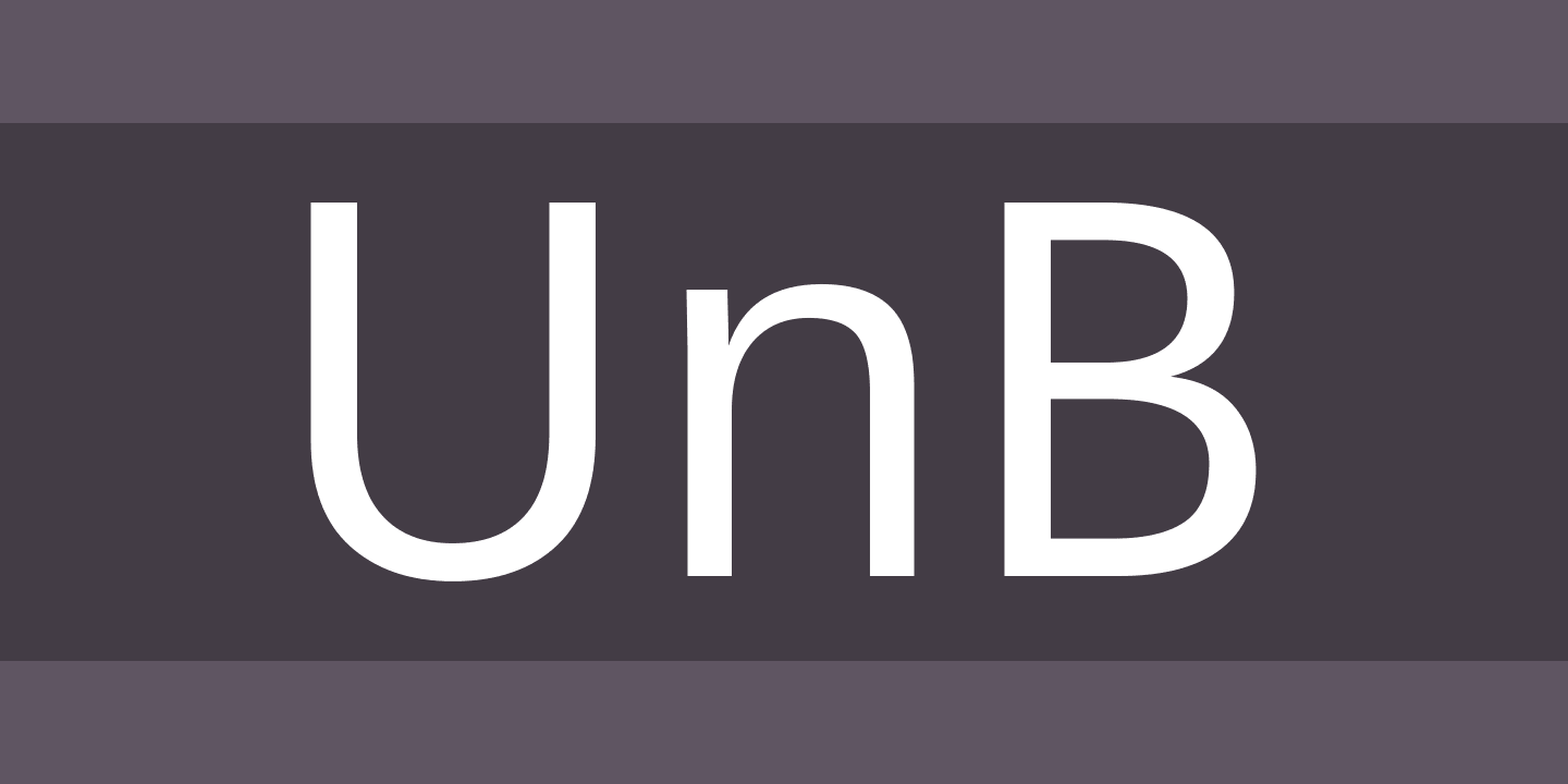 Example font UnB #1